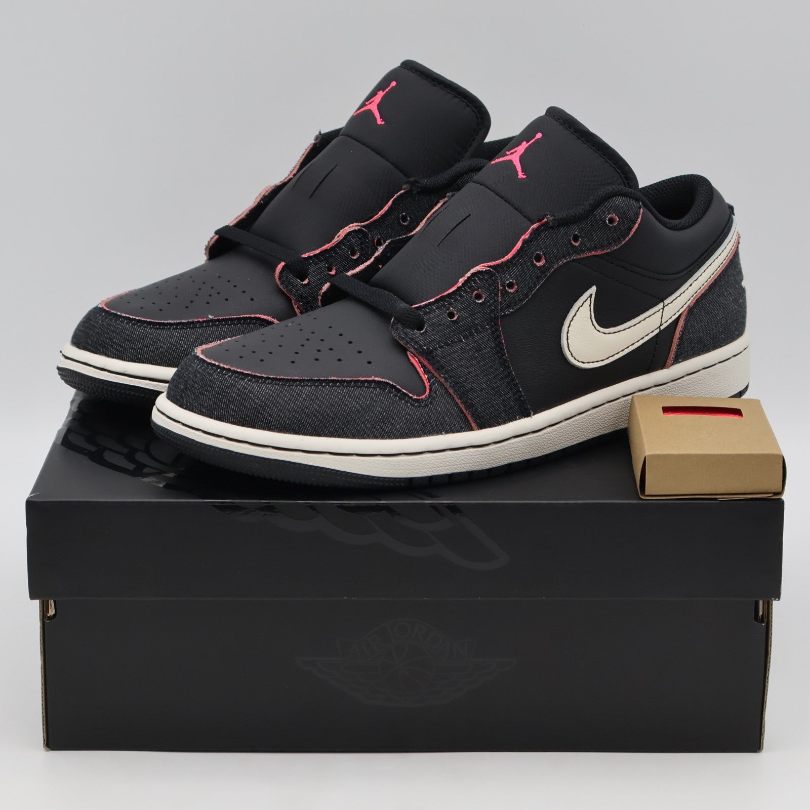IR0842-010 Nike Air Jordan 1 Low Black Denim (Men's)