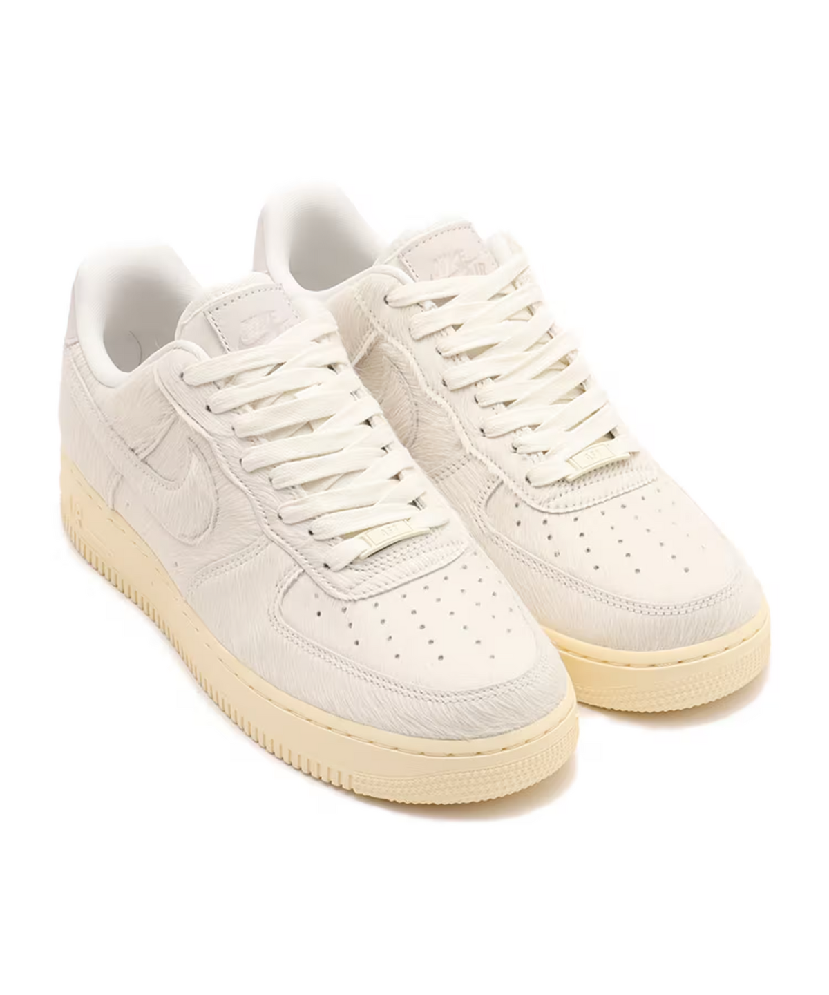 II7398-100 Nike Air Force 1 Low Faux Pony Hair White (Women's)