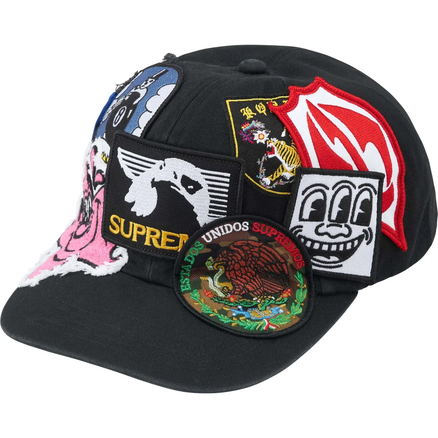 Supreme Patches 6-Panel Black