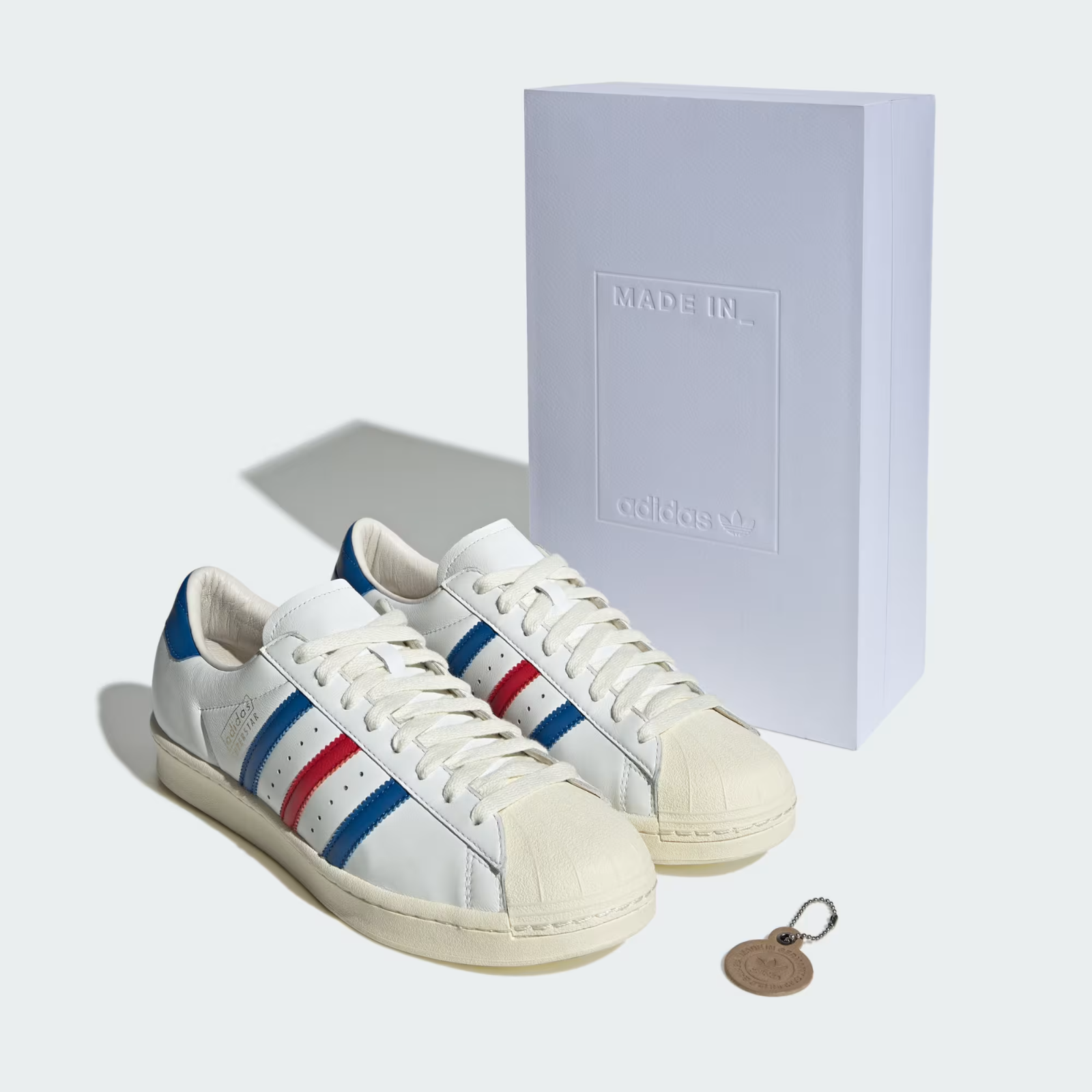 JQ6345 adidas Originals Superstar Vintage Made in Germany Core White Blue (Men's