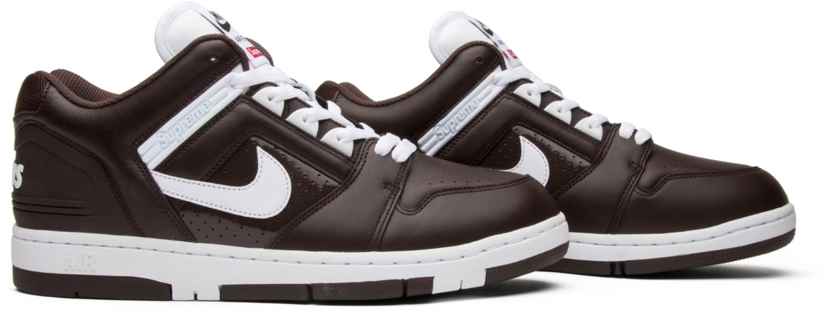 AA0871-212 Supreme à Nike SB Air Force 2 Low "Baroque Brown" (Men's)