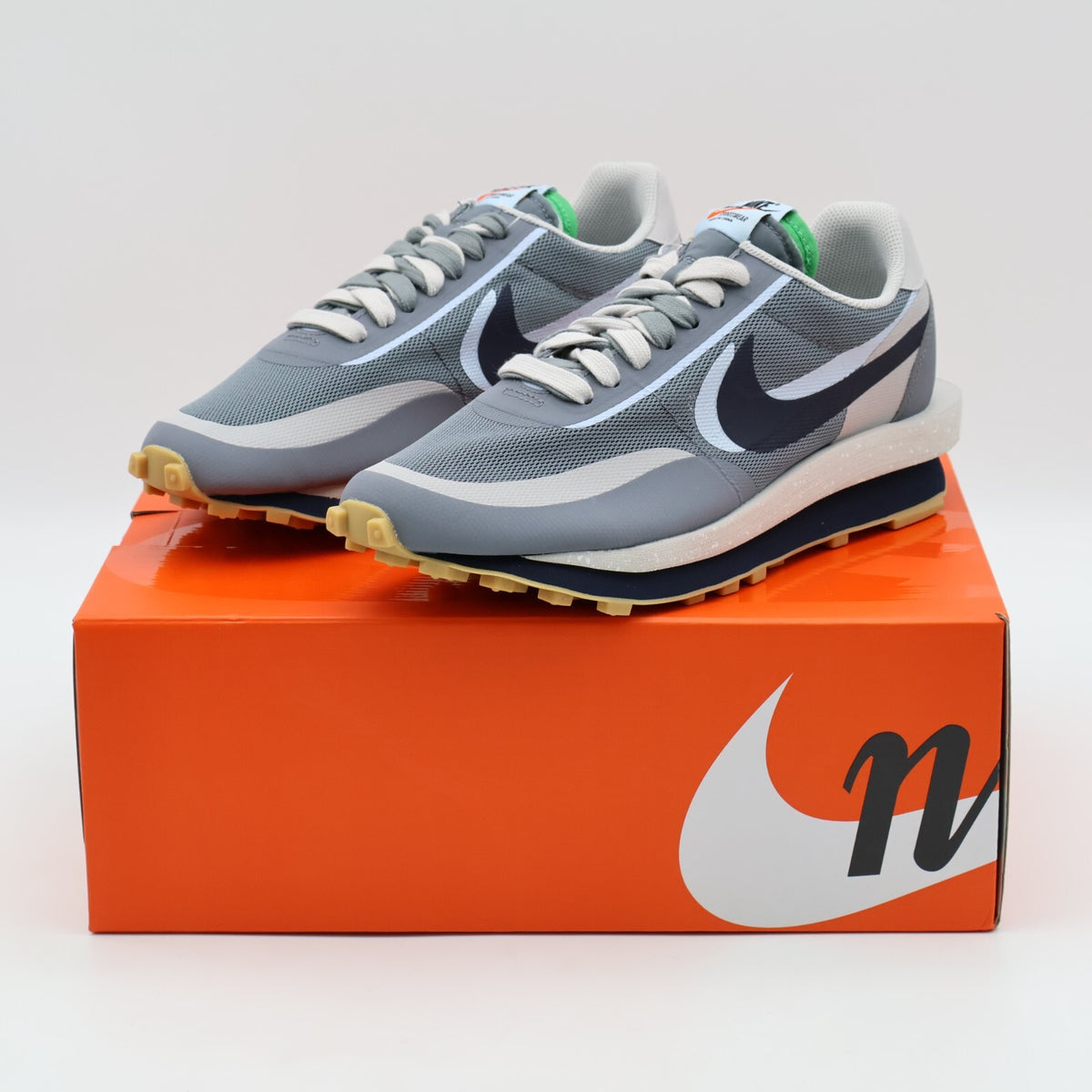 DH3114-001 CLOT x Sacai x Nike LD Waffle Grey Obsidian Cool Grey Navy Green
