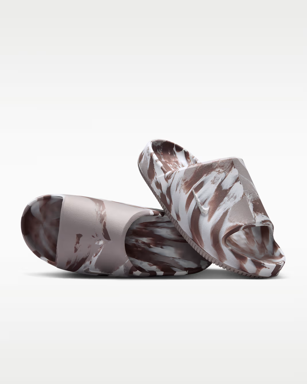 II7271-102 Nike Calm 2.0 Slide "Sail/Mink Brown" (Women's)