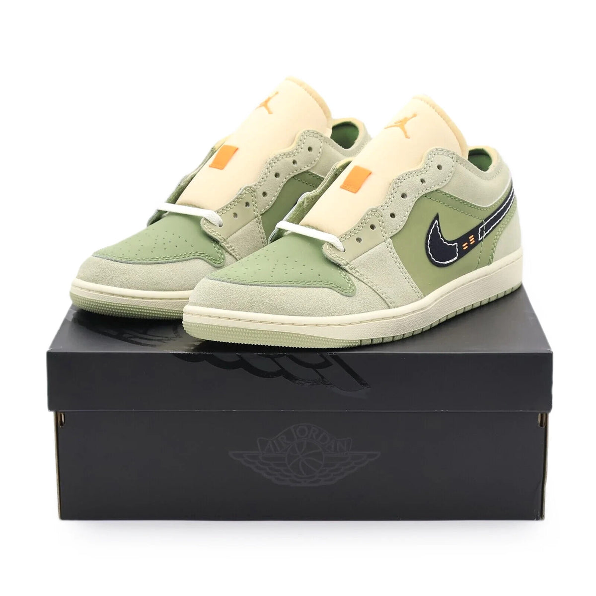 FD6819-300 Nike Air Jordan 1 Low SE Craft Light Olive Black Celadon (Men's)
