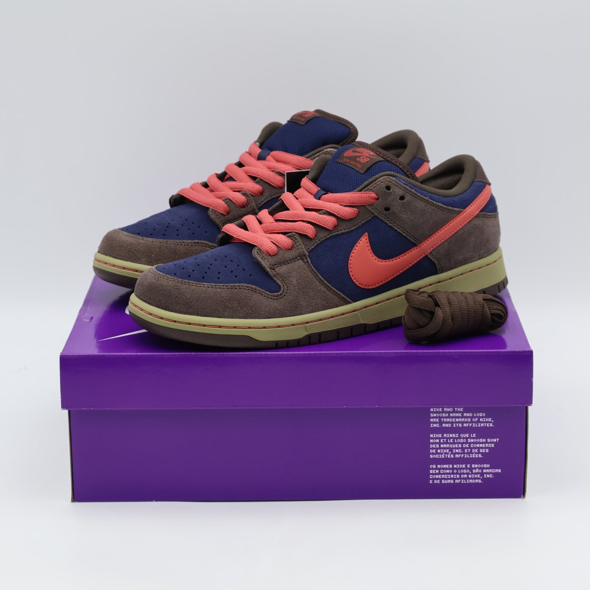 HQ1625-200 Nike SB Dunk Low Pro Baroque Brown Midnight Navy (Men's)