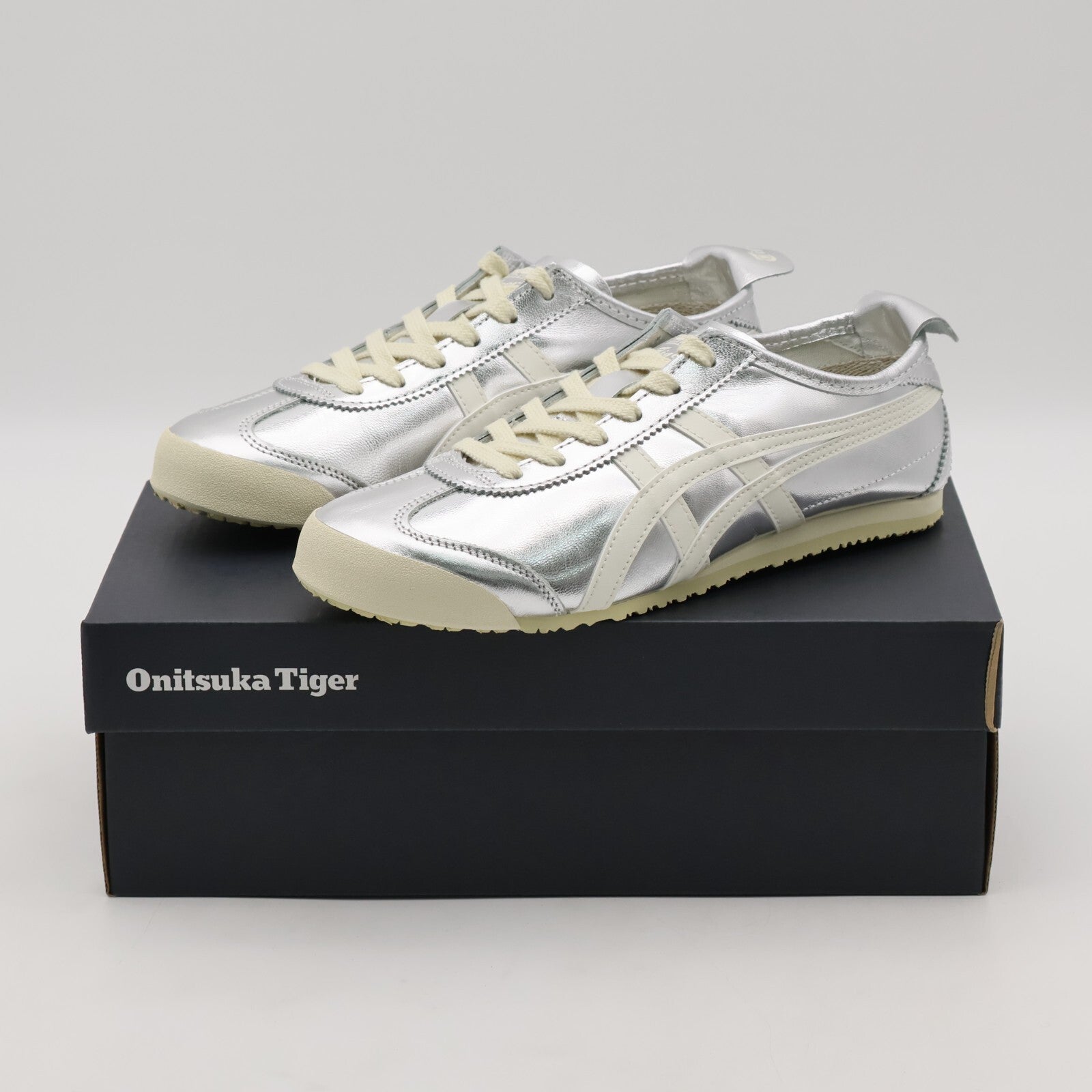 1183B566-021 Onitsuka Tiger Mexico 66 Silver Off White (Men's)