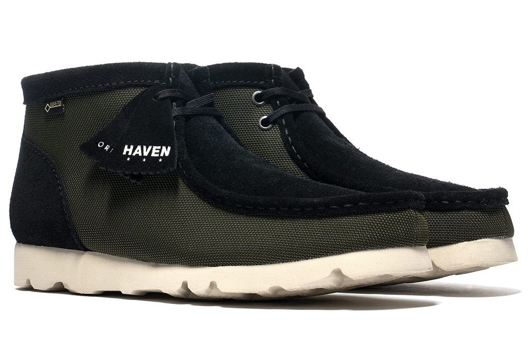 261454117075 HAVEN Ã Clarks Wallabee BT GORE-TEX Olive Combi (Men's)
