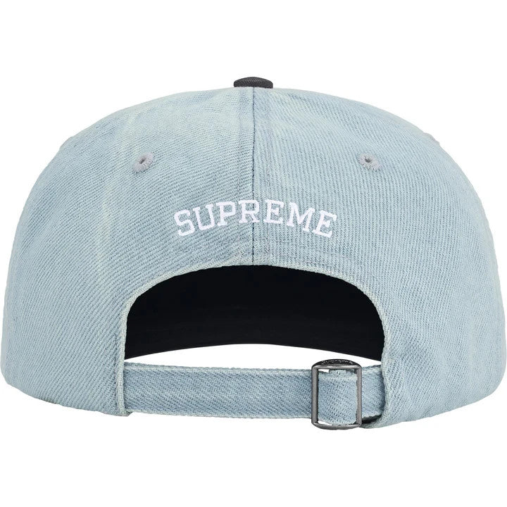 Supreme Pigment Coated 2-Tone S Logo 6-Panel Denim
