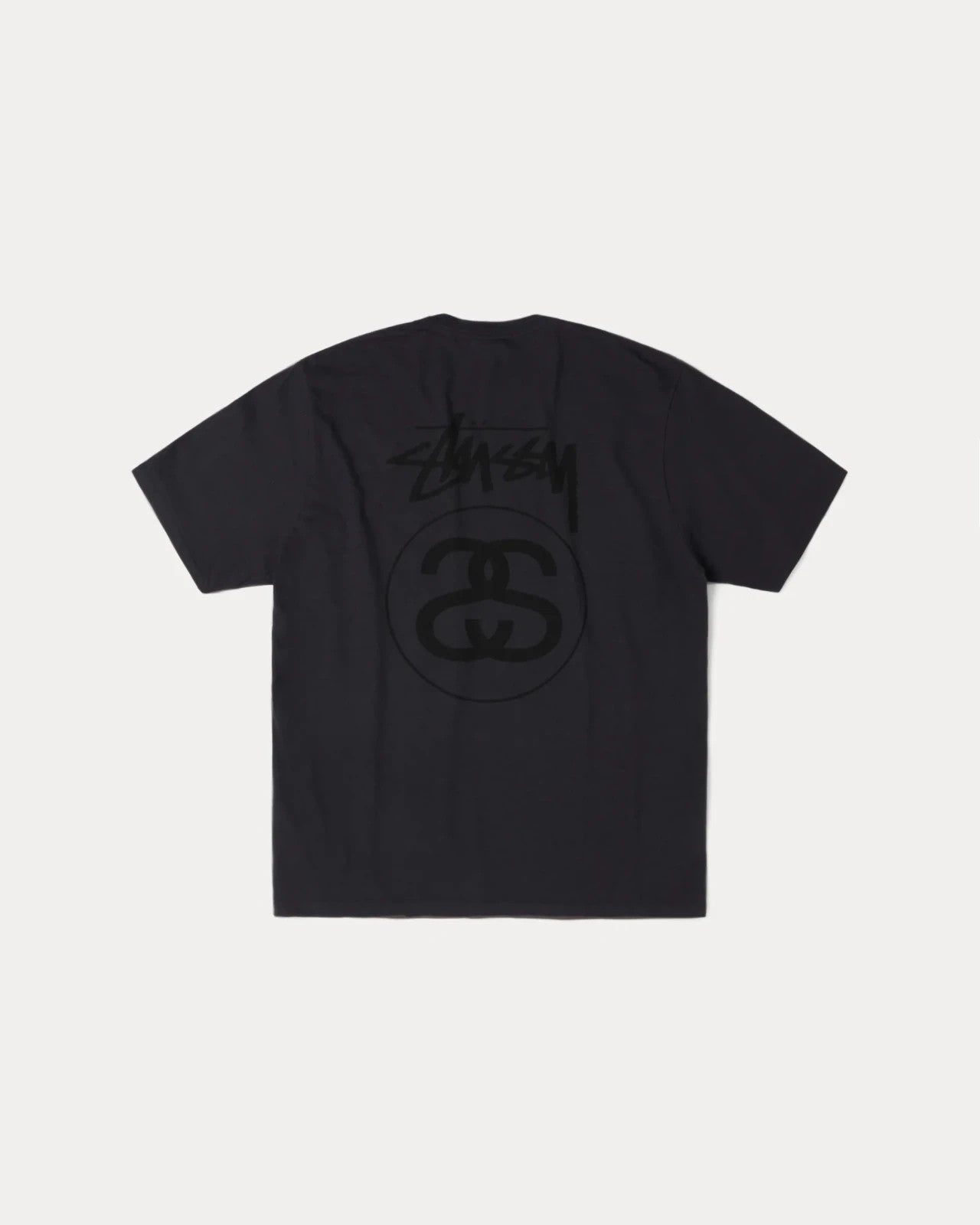 Stussy Stock Link Tee Pigment Dyed Faded Black