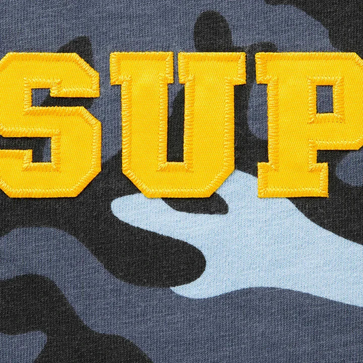 Supreme Collegiate Applique S/S Top Blue Camo