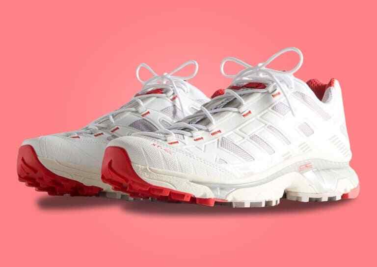 L47771800 KITH Salomon XT-4K Bright White Ashes of Roses Fiery Red (Men's)
