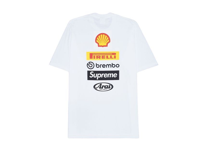 Supreme Ducati Logos Tee White