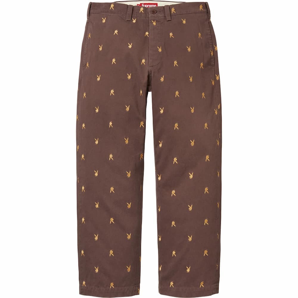 Supreme Chino Pant Brown Playboy