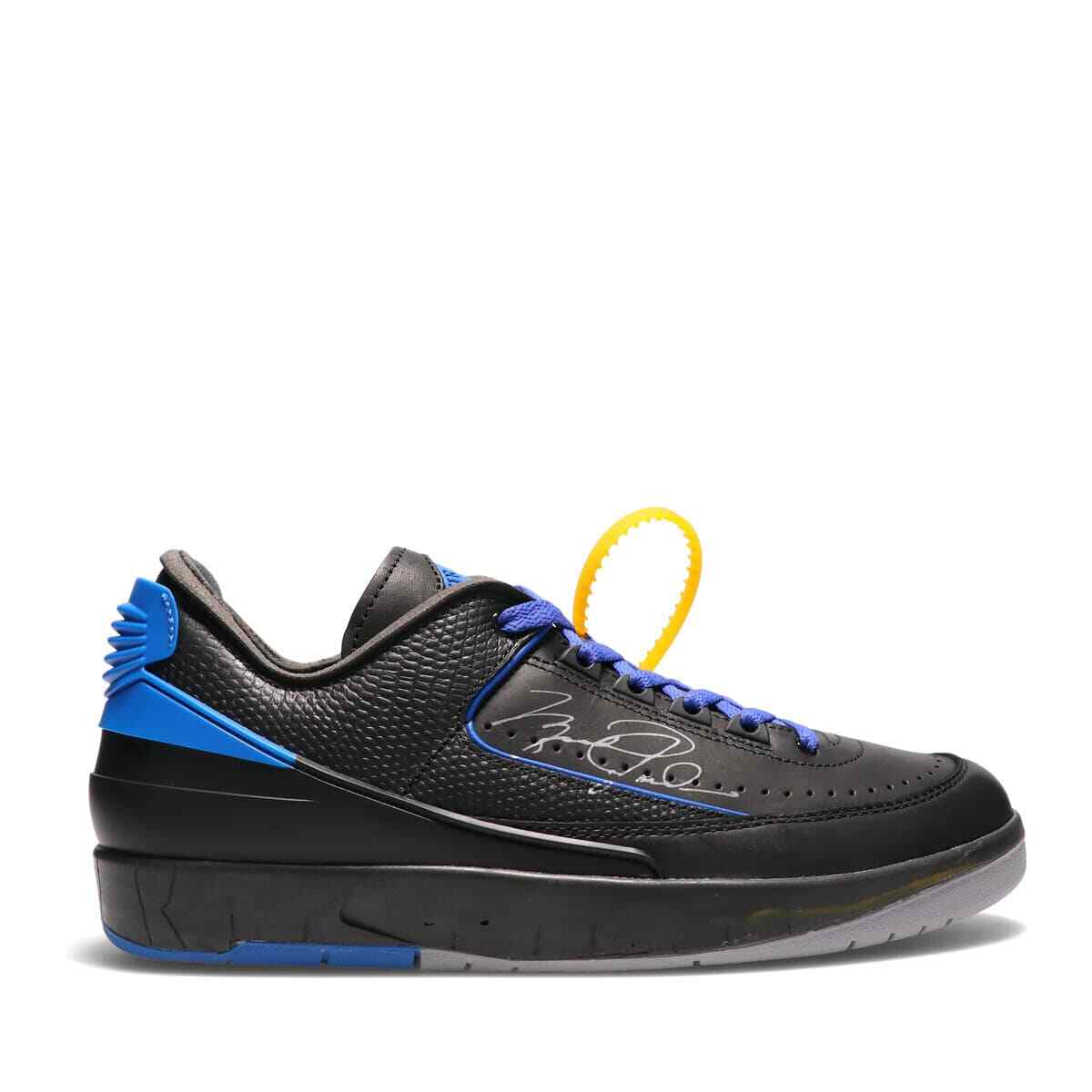 DJ4375-004 Off-White à Nike Air Jordan 2 Low Black and Varsity Royal (Men's)