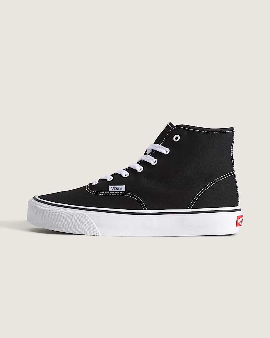 VN000E8H6BT Vans Skate Authentic Hi 2.0 Black White (Men's)