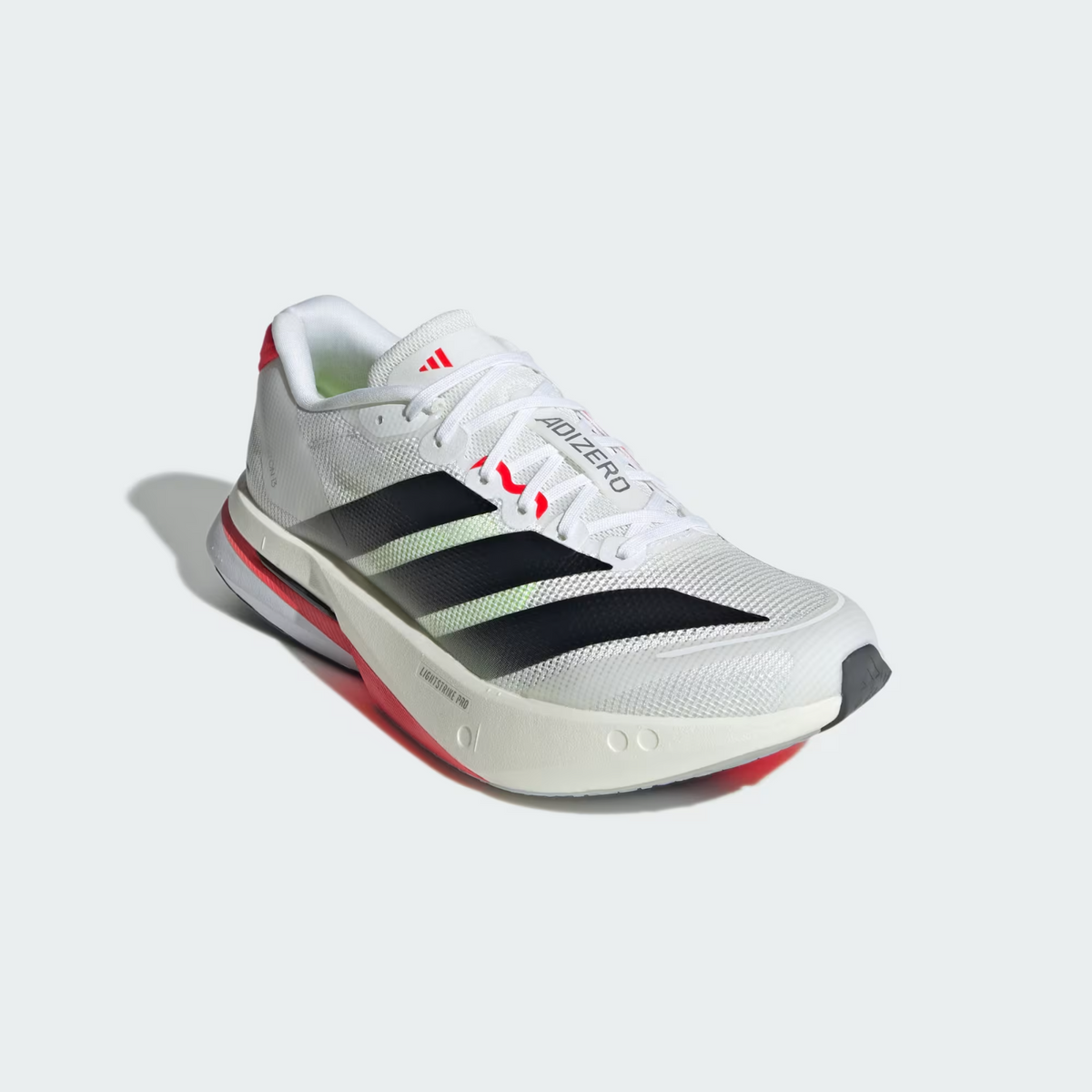 JS4934 adidas Adizero Boston 13 Cloud White Core Black Lucid Red (Women's)