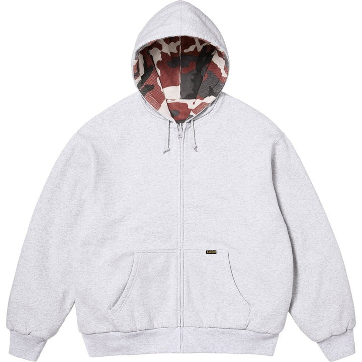 Supreme Reversible Work Zip Up Hooded Sweatshirt Ash Grey