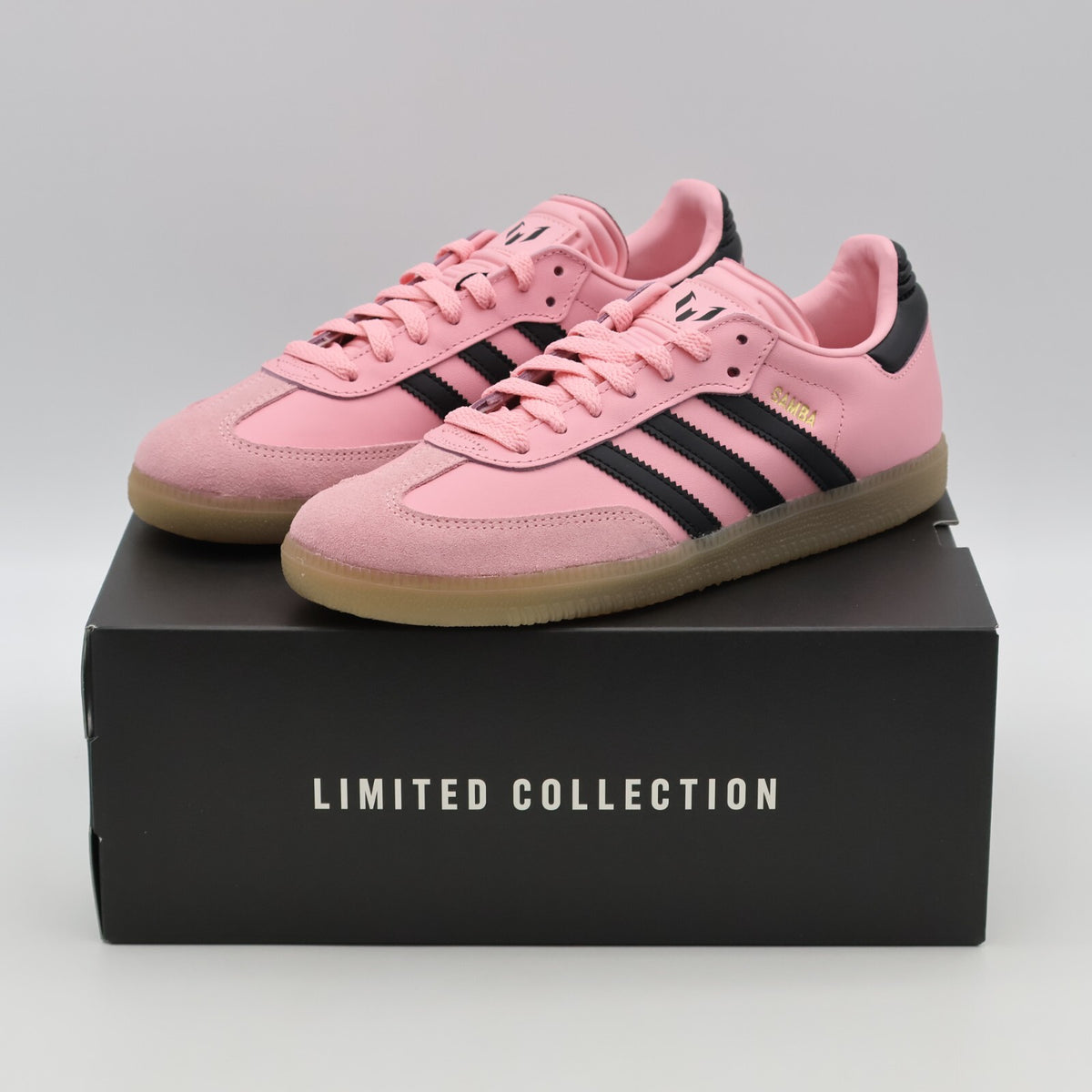 IH8158 Inter Miami CF adidas Originals Samba Messi Light Pink Core Black (Men's)