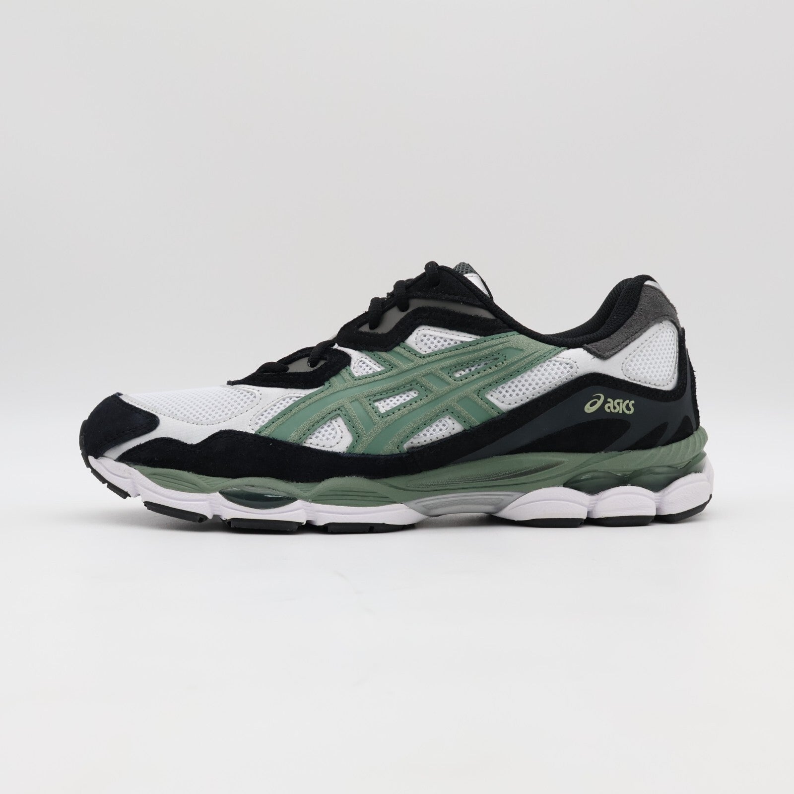 1201A789-101 Asics Gel-NYC White Ivy Black Sage Green Grey Black Khaki (Men's)