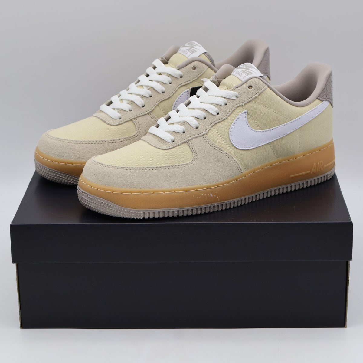 HV4306-234 Nike Air Force 1 â07 Light Khaki Gum Yellow College Grey (Women's)
