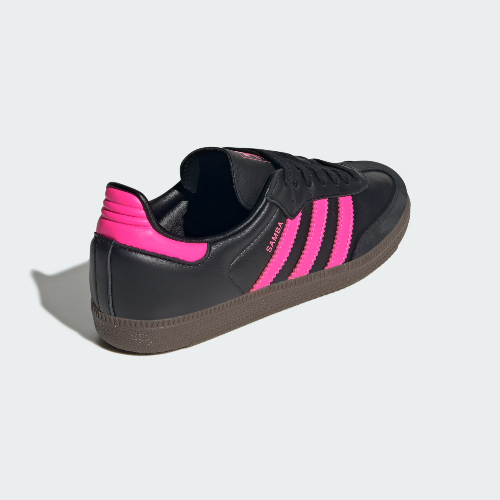 JS1386 adidas Originals Samba OG Core Black Lucid Pink Gum (Women's)