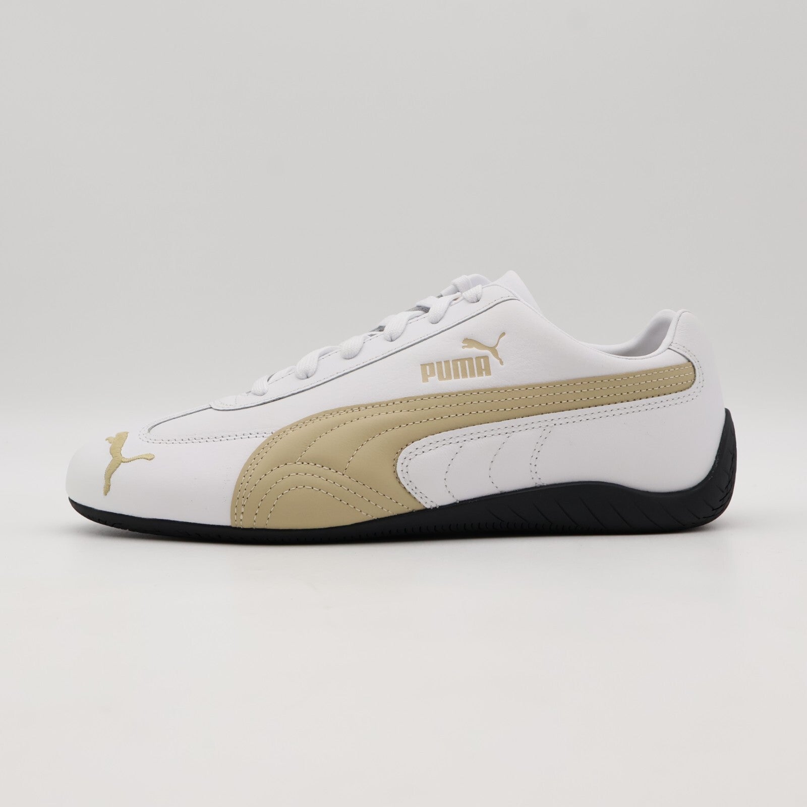 401603-01 Puma Speedcat Leather Puma White Toasted Almond (Men's)