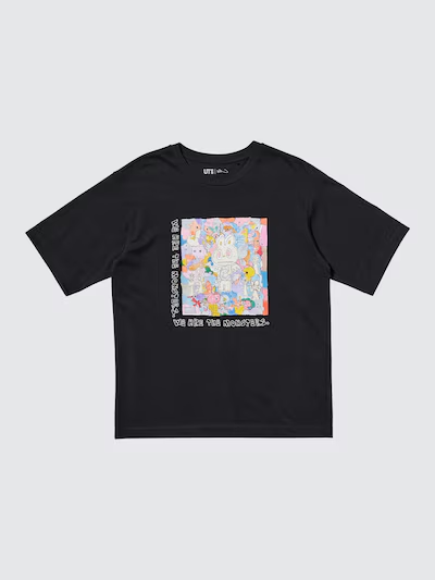 Uniqlo POP MART THE MONSTERS (LABUBU) UT Women'S Black