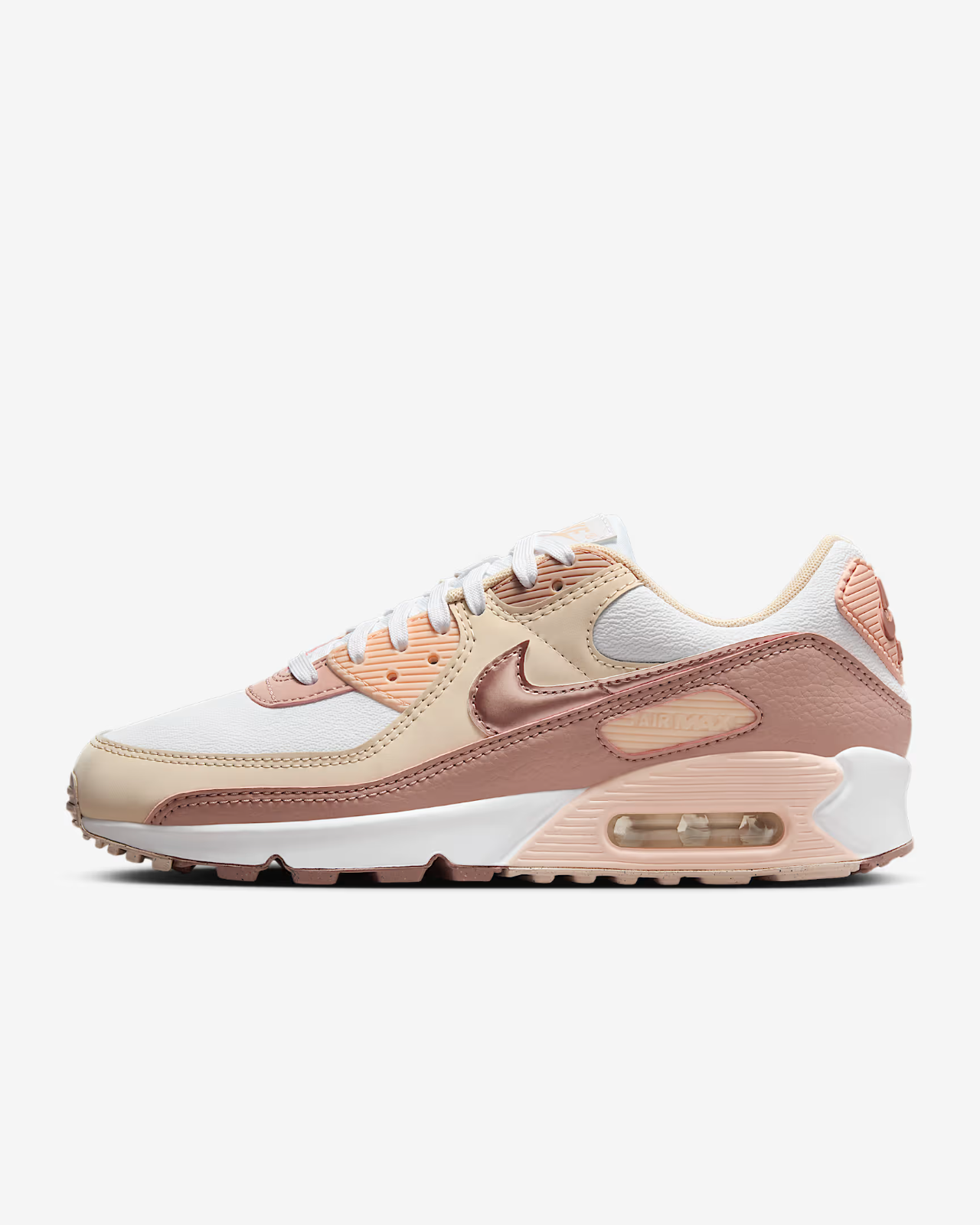 HQ1783-100 Nike Air Max 90 Particle Pink Washed Coral Pearl White (Women's)