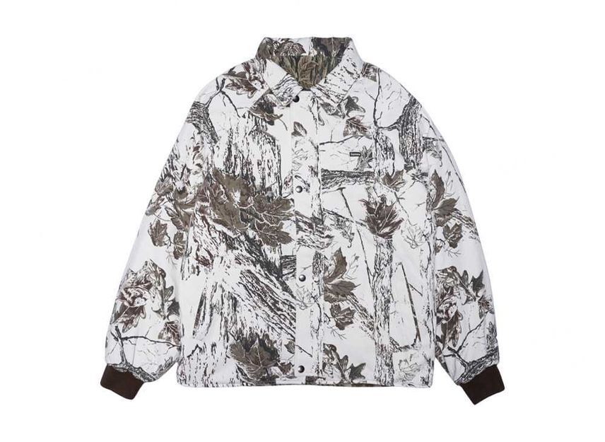 Supreme RealTree Reversible Quilted Work Jacket Snow Camo