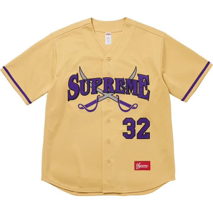 Supreme Swords Baseball Jersey Gold