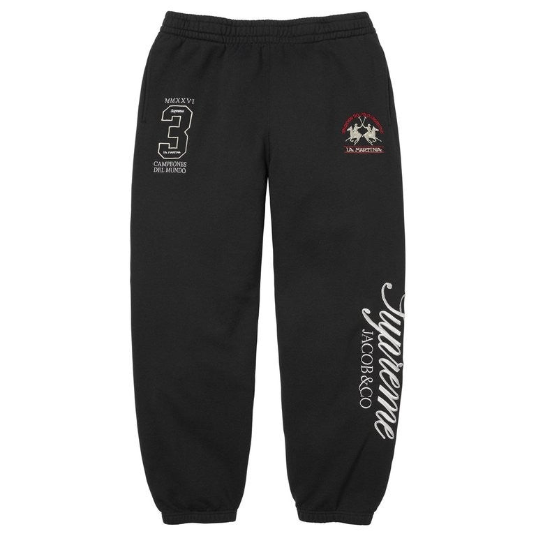 Supreme x La Martina Sweatpant Black