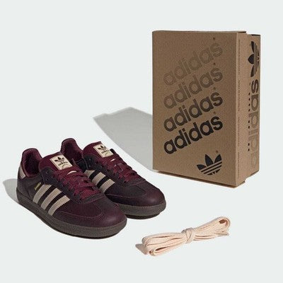 IF7004 adidas Originals Samba OG Maroon Crystal Sand Gold Metallic (Women's)