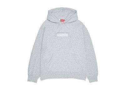 Supreme Box Logo Hooded Sweatshirt Heather Grey