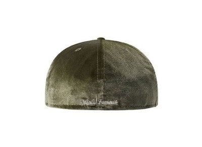 Supreme Velour Box Logo New Era Olive