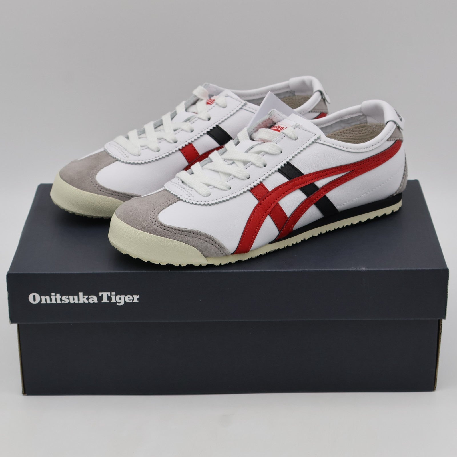 1183C102-105 Onitsuka Tiger MEXICO 66 WHITE CLASSIC RED (Men's)