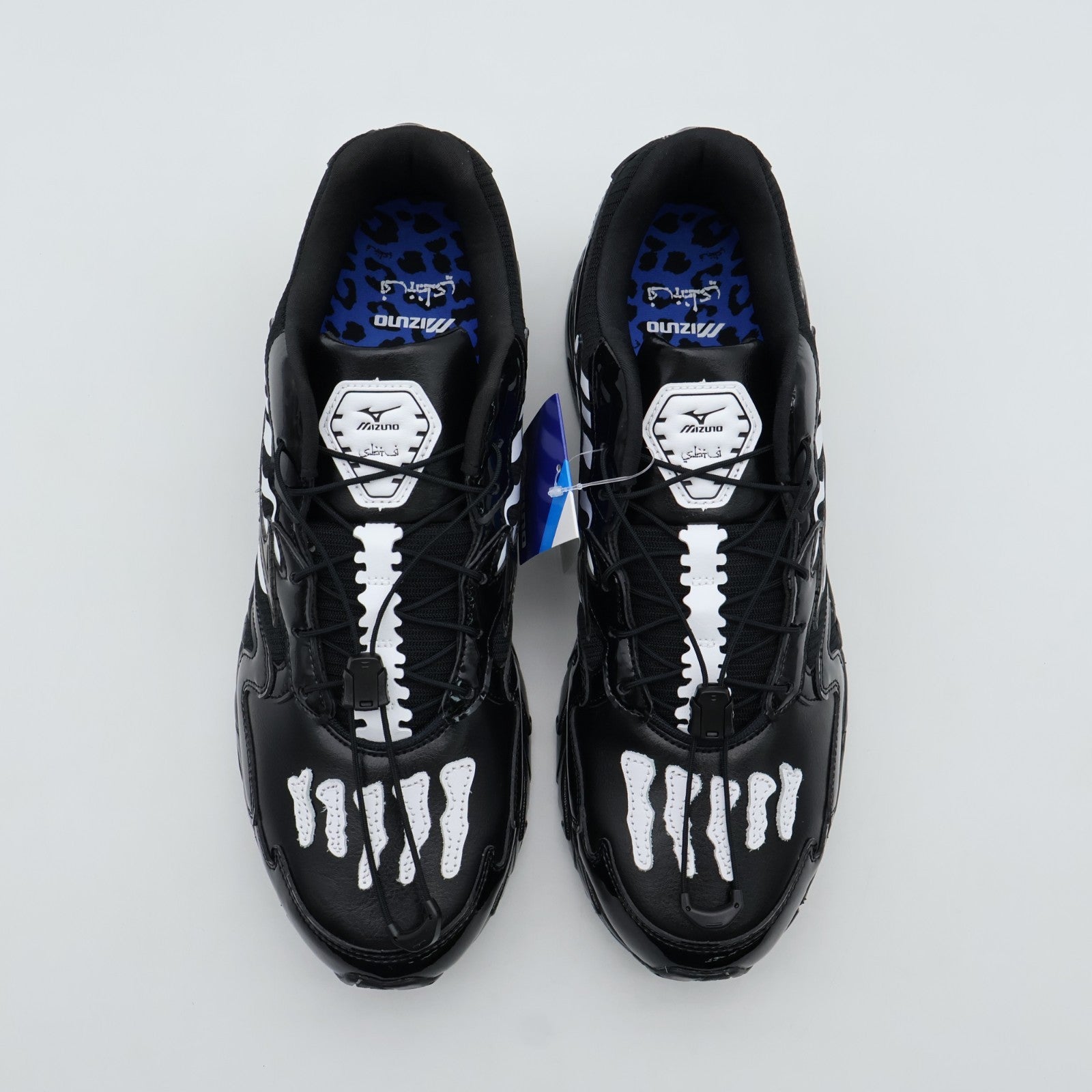D1GD252601 SBTG Mizuno Wave Rider 10 Black Black White (Men's)