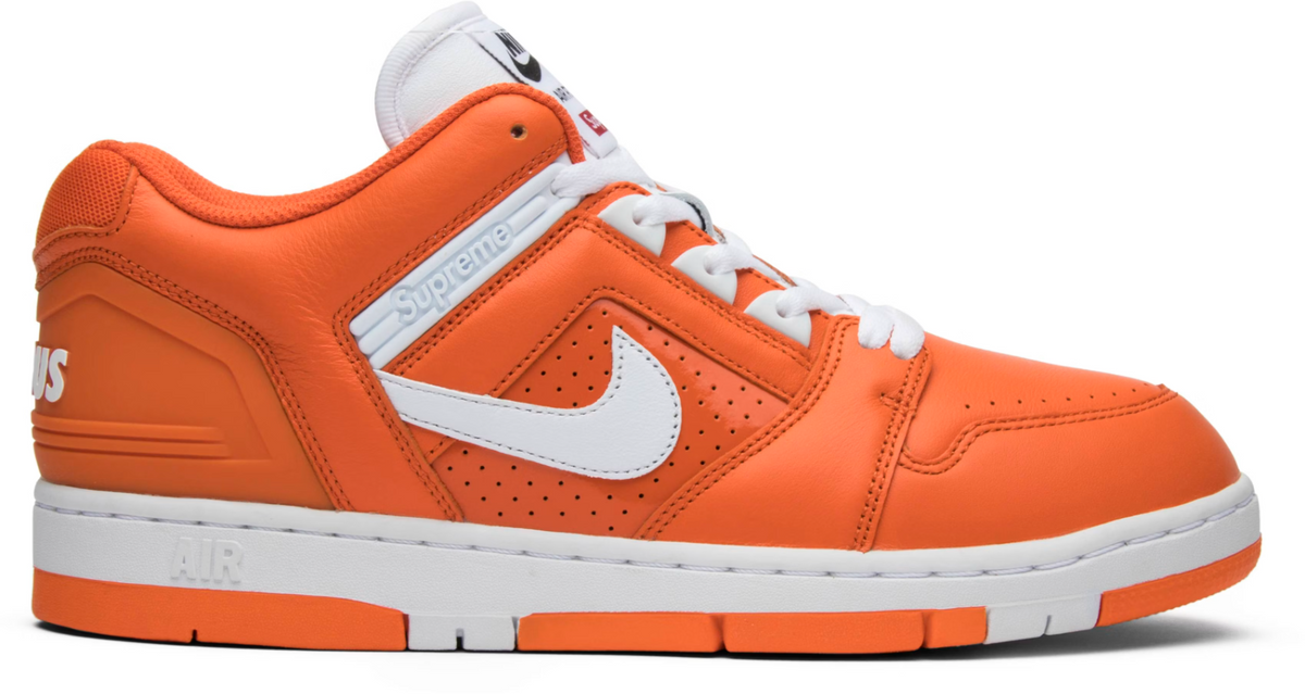 AA0871-818 Supreme Ã Nike SB Air Force 2 "Orange Blaze" (Men's)