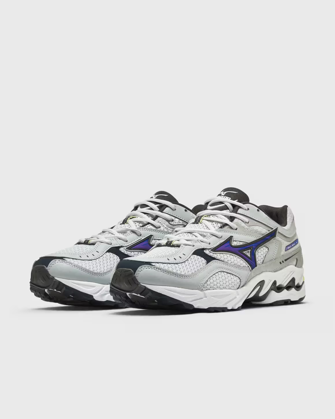 D1GA265202 Mizuno Wave MG4 LS "Light Grey/Purple/Lemon Yellow" (Men's)