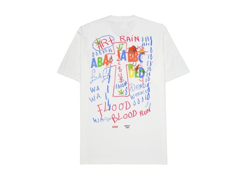 Supreme Martine Rose Lee Scratch Perry Tee White