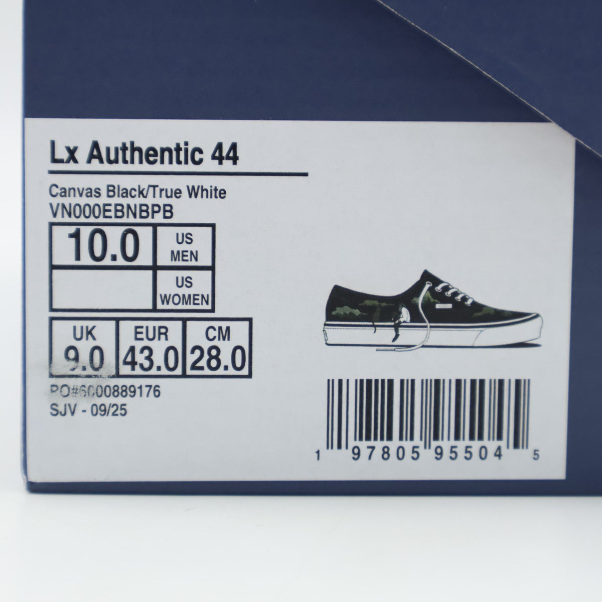 VN000EBNBPB Yusuke Hanai Vans Premium Authentic 44 Canvas Black (Men's)