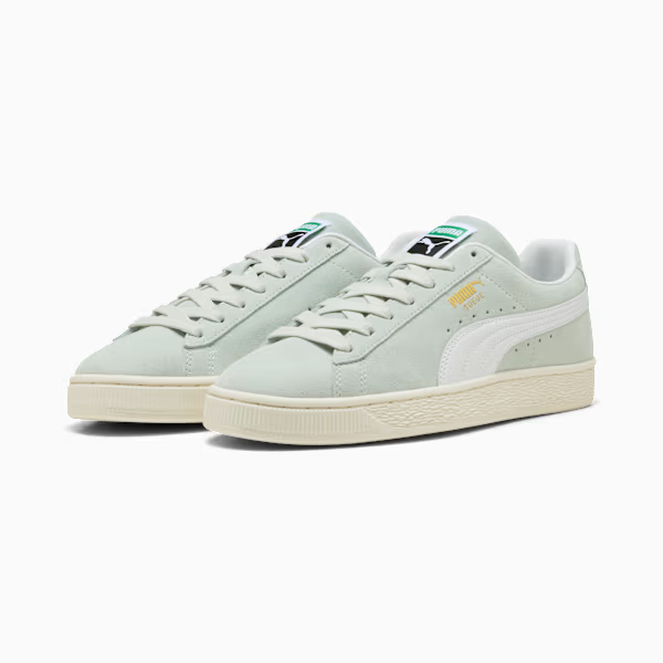 399781-43 Puma Suede Classic "Creme De Mint/PUMA White" (Men's)