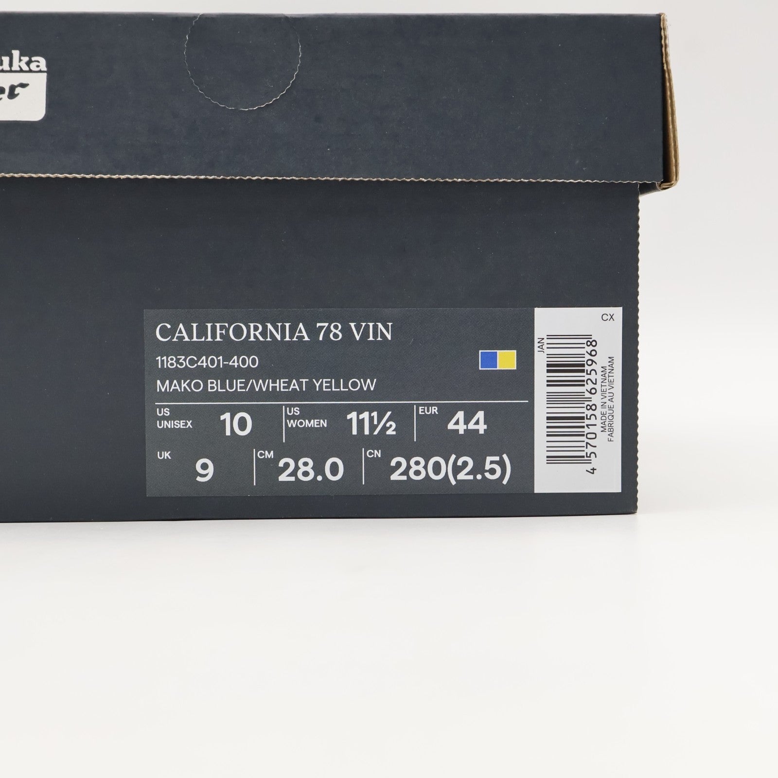 1183C401-400 Onitsuka Tiger California 78 VIN Mako Blue Wheat Yellow (Men's)