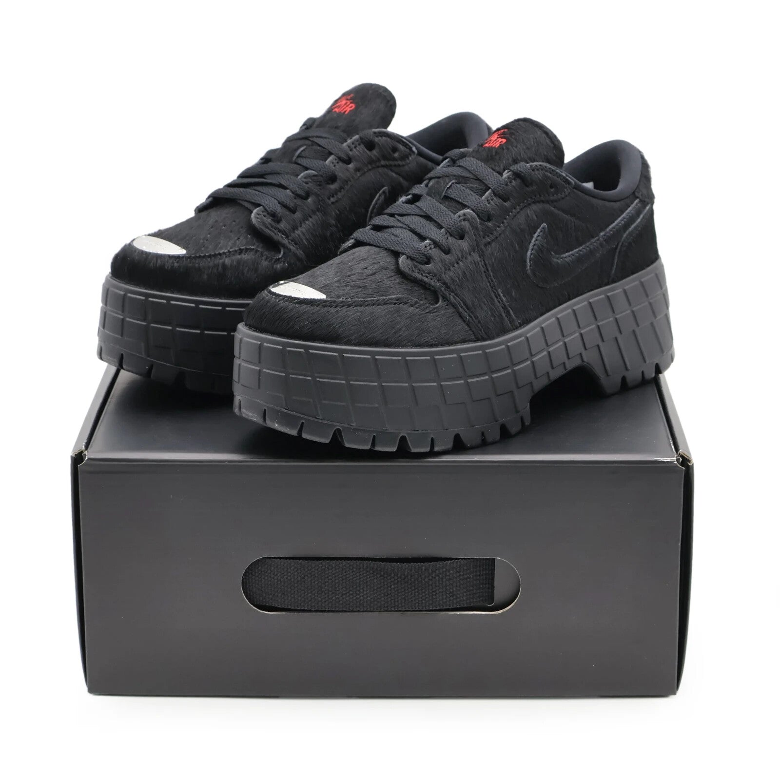 IB7210-006 Nike Air Jordan 1 Brooklyn Low Black (Women's)