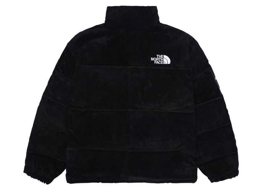 Supreme The North Face Suede Nuptse Jacket Black