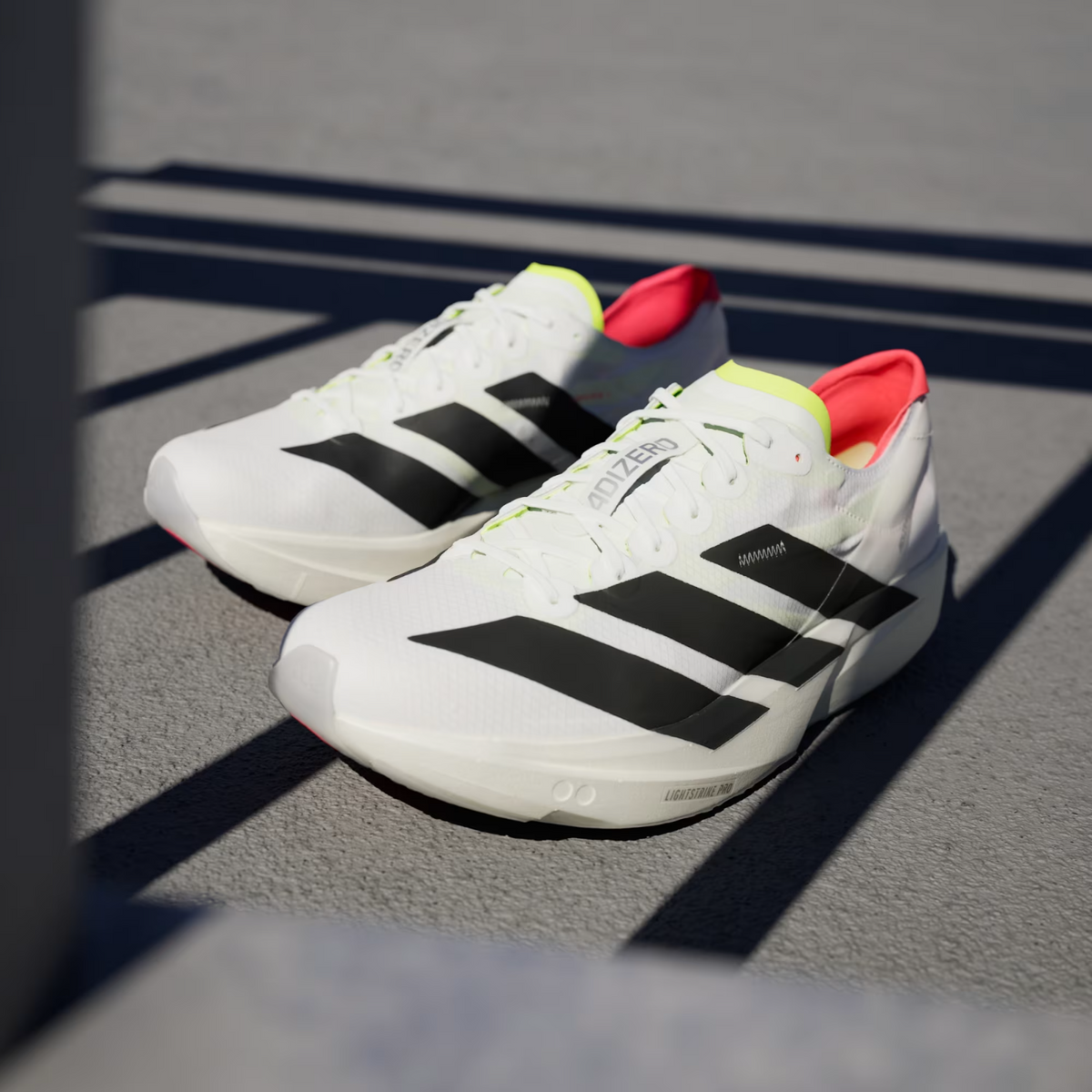 JH8659 adidas Adizero Takumi Sen 11 Cloud White Core Black Lucid Red (Men's)