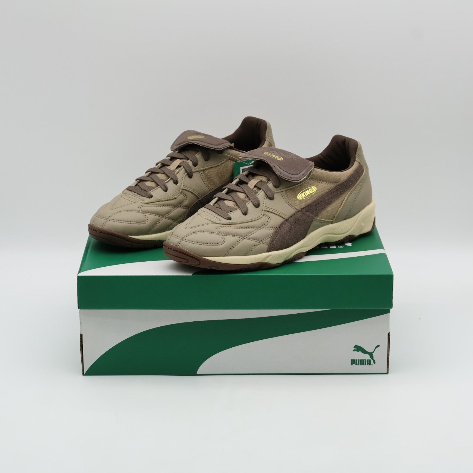 402582-01 Puma King Indoor Futbolito Ice Coffee Chocolate (Men's)