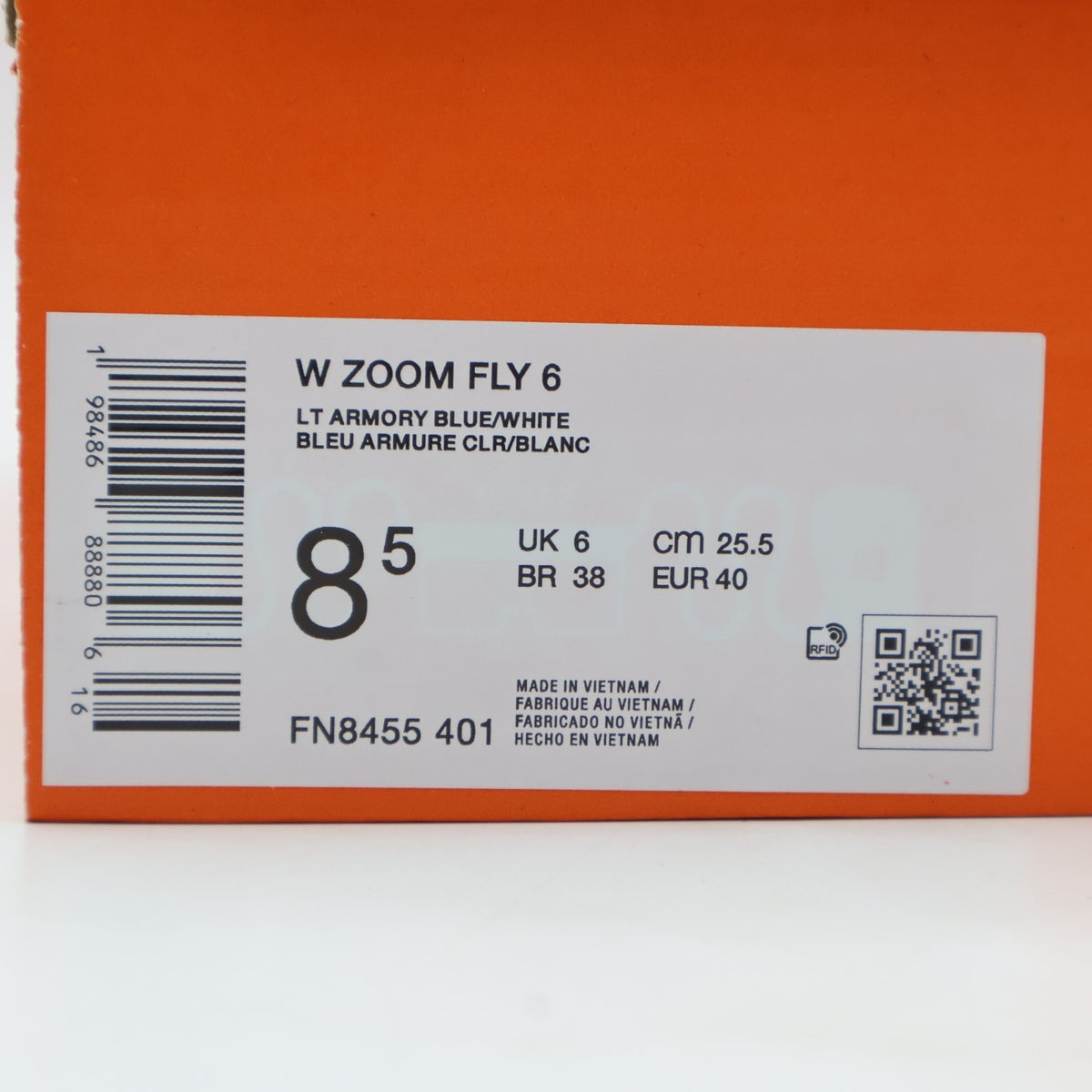 FN8455-401 Nike Zoom Fly 6 Light Armory Blue World Indigo (Women's)