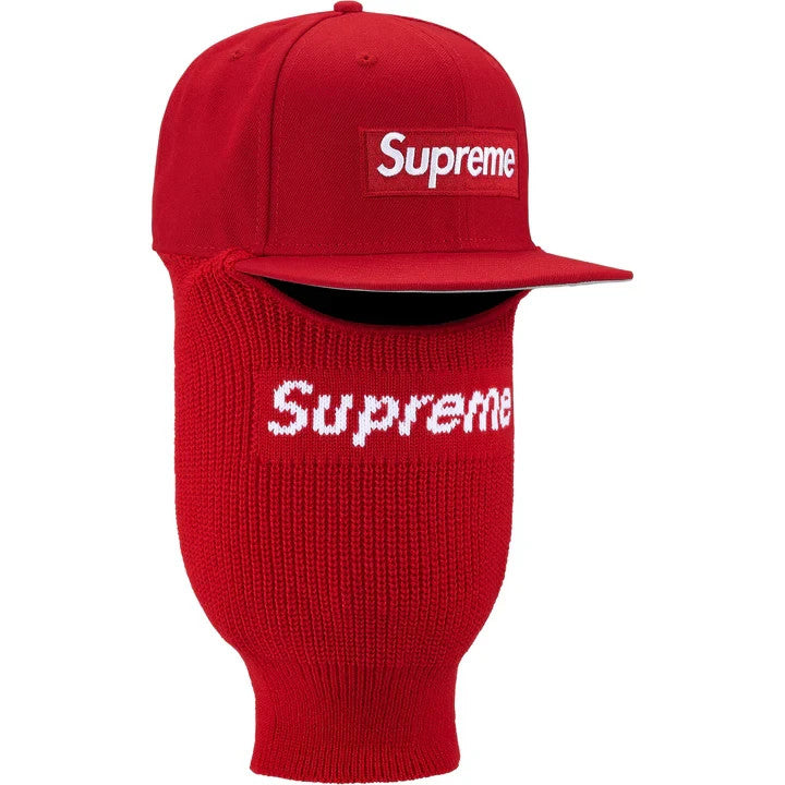 Supreme Box Logo New Era Balaclava Red