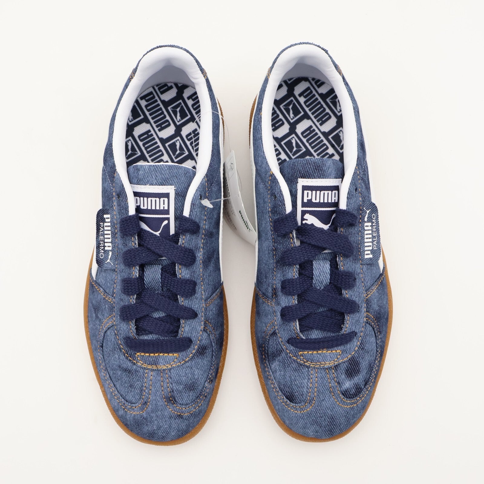 399990-01 atmos pink Puma Palermo Denim Puma Navy Puma White (Men's)
