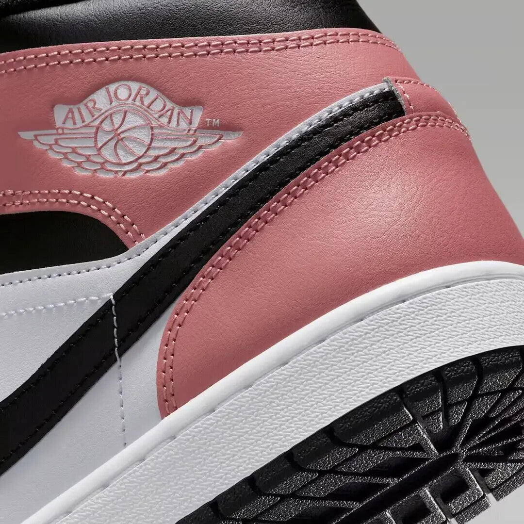 DQ8426-100 Nike Air Jordan 1 Mid White Rust Pink Black (Men's)